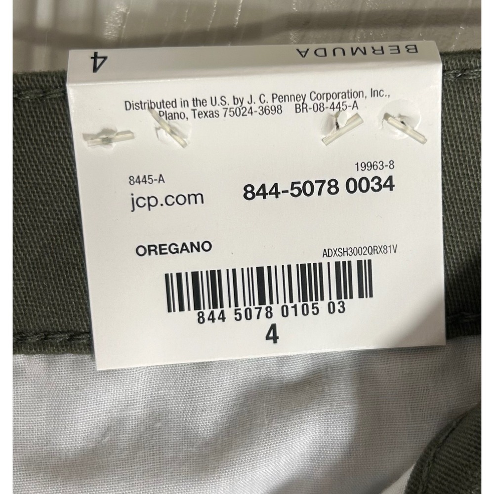 NWT ana A New Approach Women Bermuda Shorts Oregano Green 9 Inch Inseam Size 4 - Picture 8 of 11